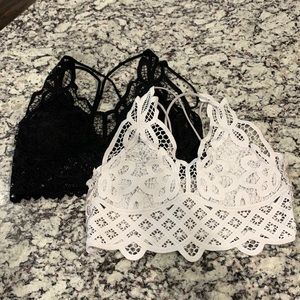 Black and White Bralettes